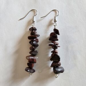 Hand Crafted African Red Jasper Earrings